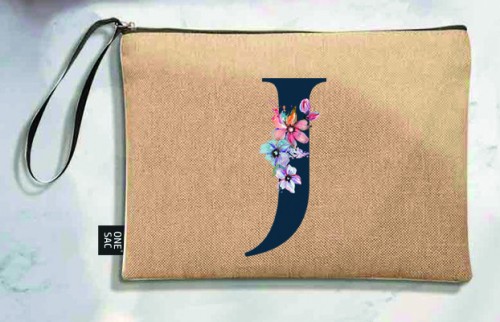 Tote bag letter j - wedding gifts